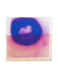 Écharpe imprimée Fusion en soie - Pink & Purple