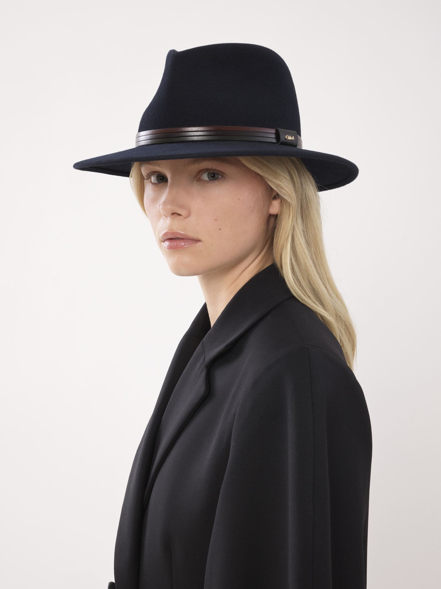 Chapeau panama Steph Chloé x Borsalino - Marine Profonde