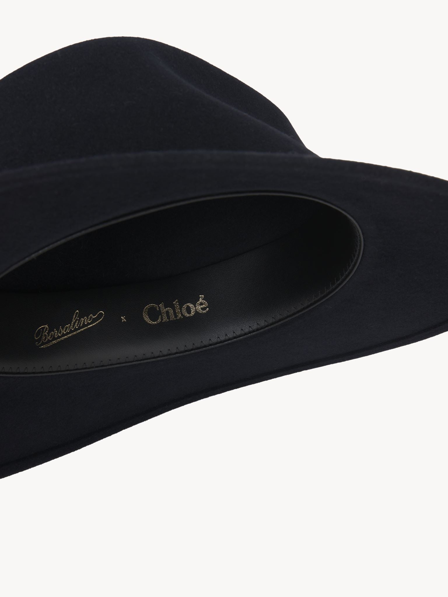 Chapeau panama Steph Chloé x Borsalino - Marine Profonde