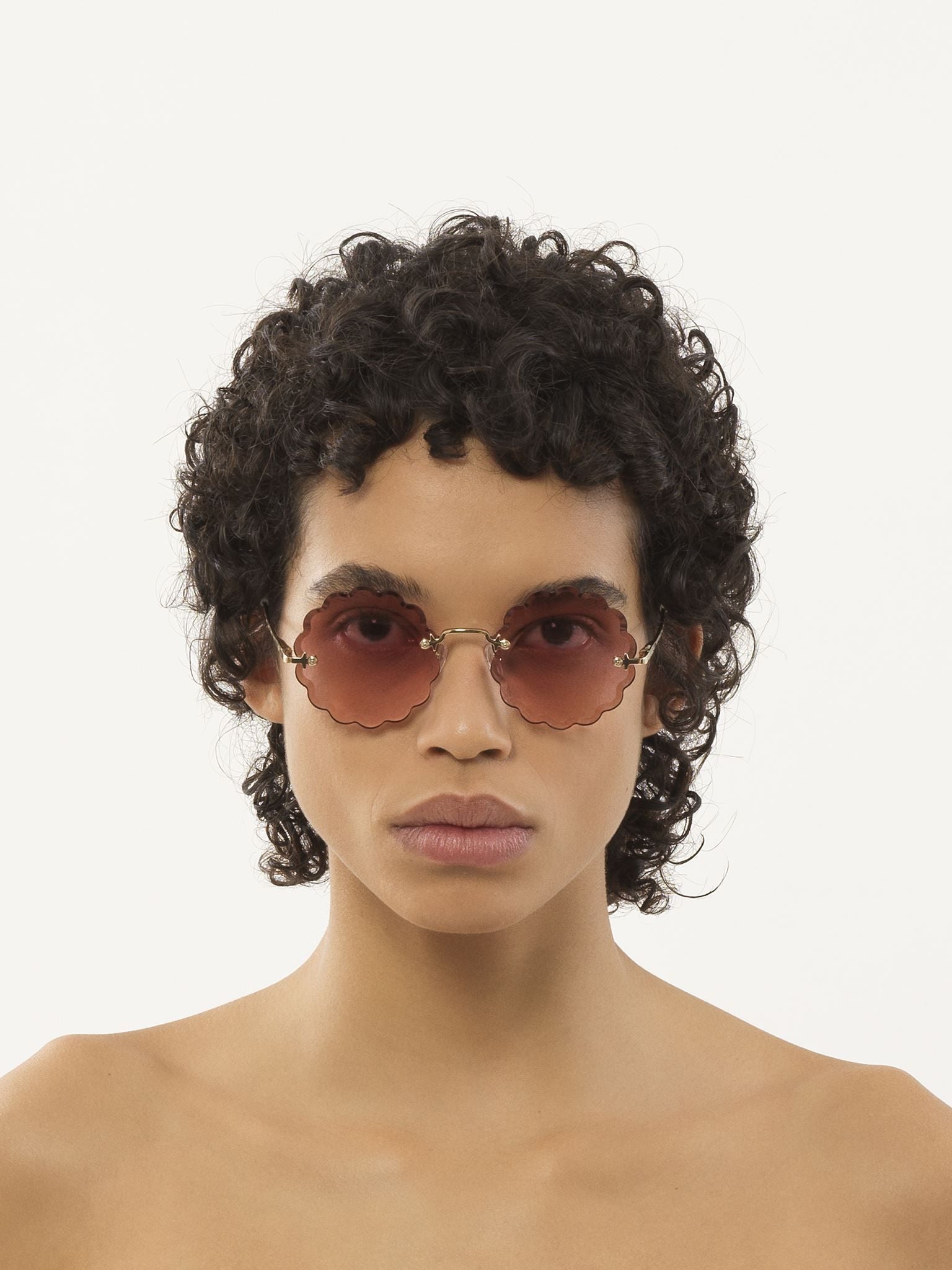 Lunettes de soleil Rosie - Gold & Gradient Pink