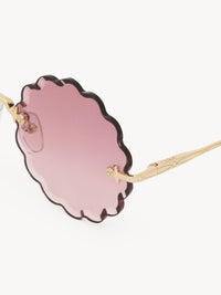 Lunettes de soleil Rosie - Gold & Gradient Pink