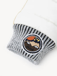 Moufles de ski - Blanc Beige