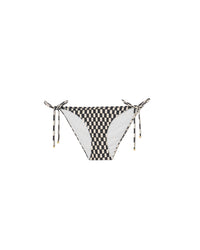 Bas de bikini Julie Tyeside - Oblong Check Creme & Black