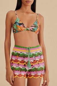 Jupe Bananas en crochet en coton - Multicolore