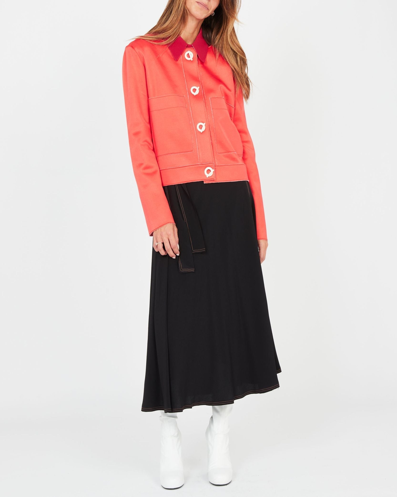 Veste deux poches - Rouge-Rose