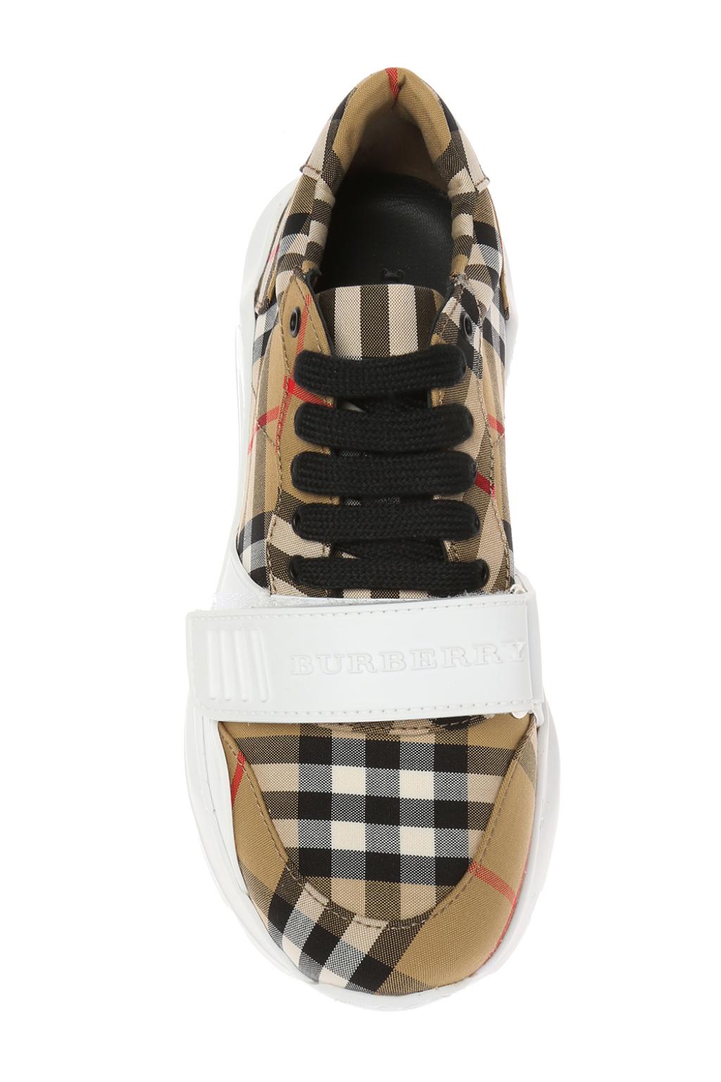Sneakers en coton à motif Vintage - Antique Yellow