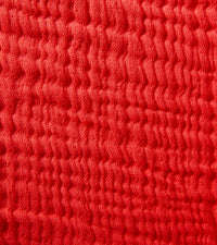 Plaid Copertina L en gaze de coton - Rouge
