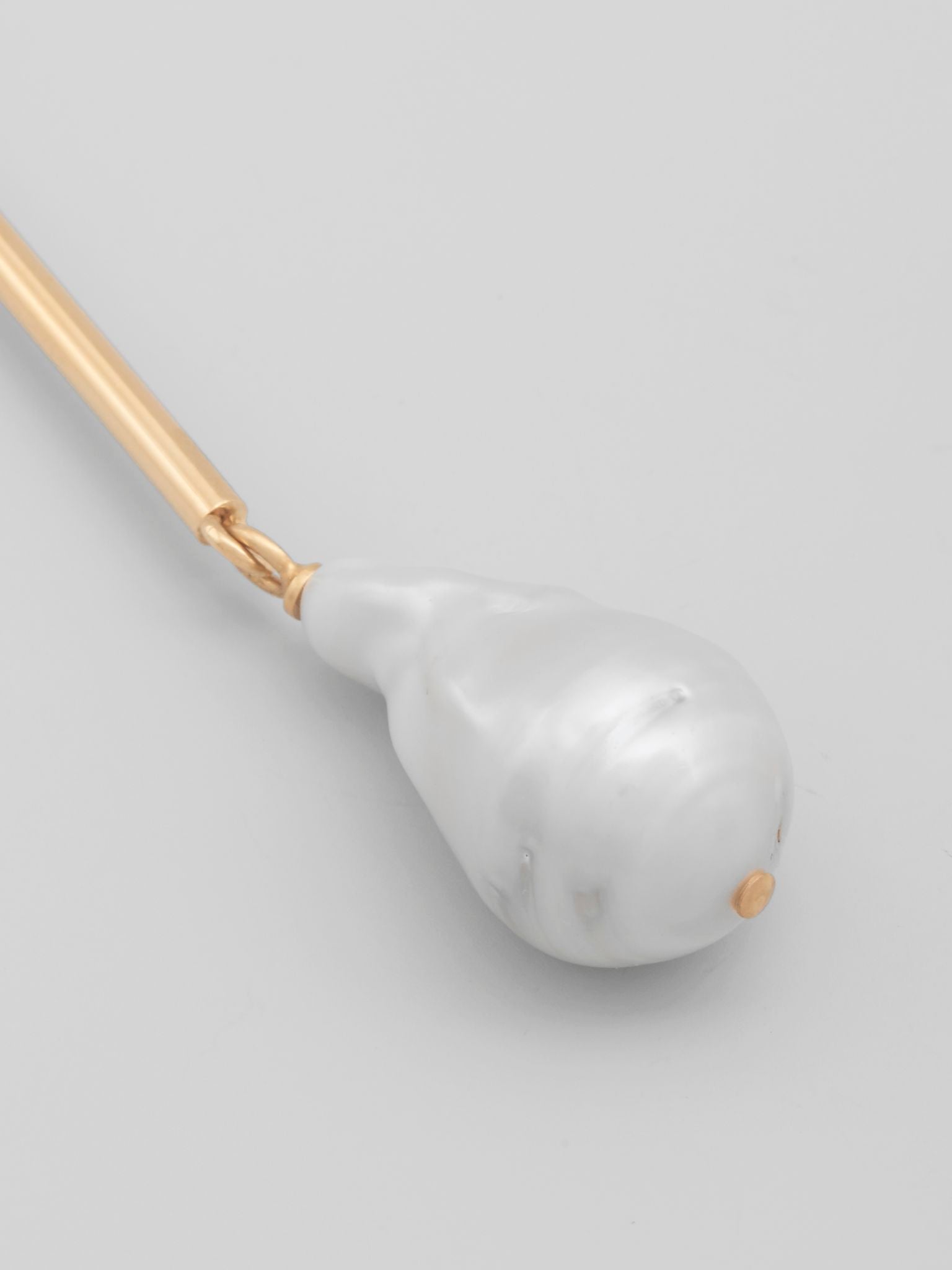 Boucles d’oreilles Darcey en laiton - Pearl