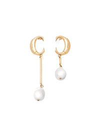 Boucles d’oreilles Darcey en laiton - Pearl