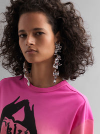 Boucles d'oreilles Willow en cuivre - Palladium