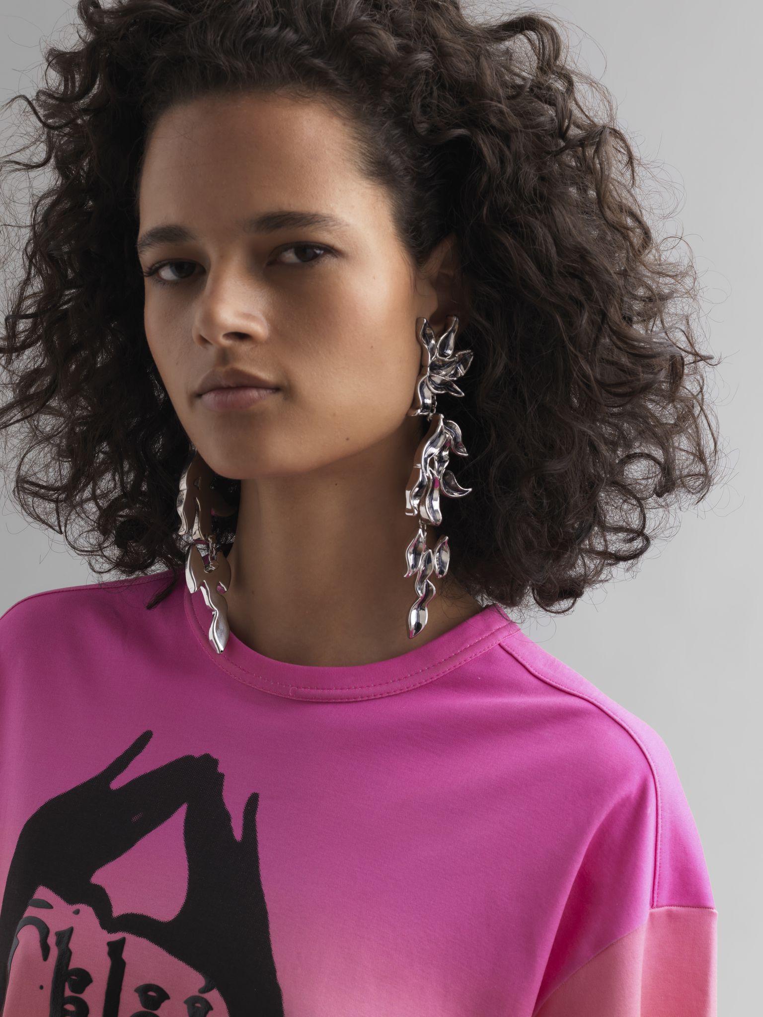 Boucles d'oreilles Willow en cuivre - Palladium