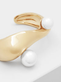 Braçelet Trudie en laiton - Pearl