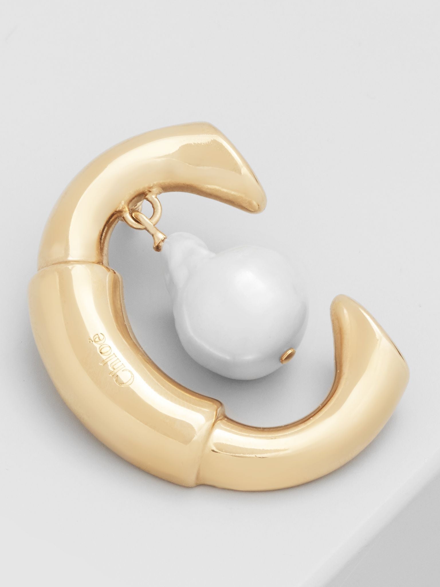 Mono boucle d’oreille Darcey en cuivre - Pearl