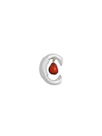 Mono boucle d'oreille Darcey en cuivre - Argile Rouge
