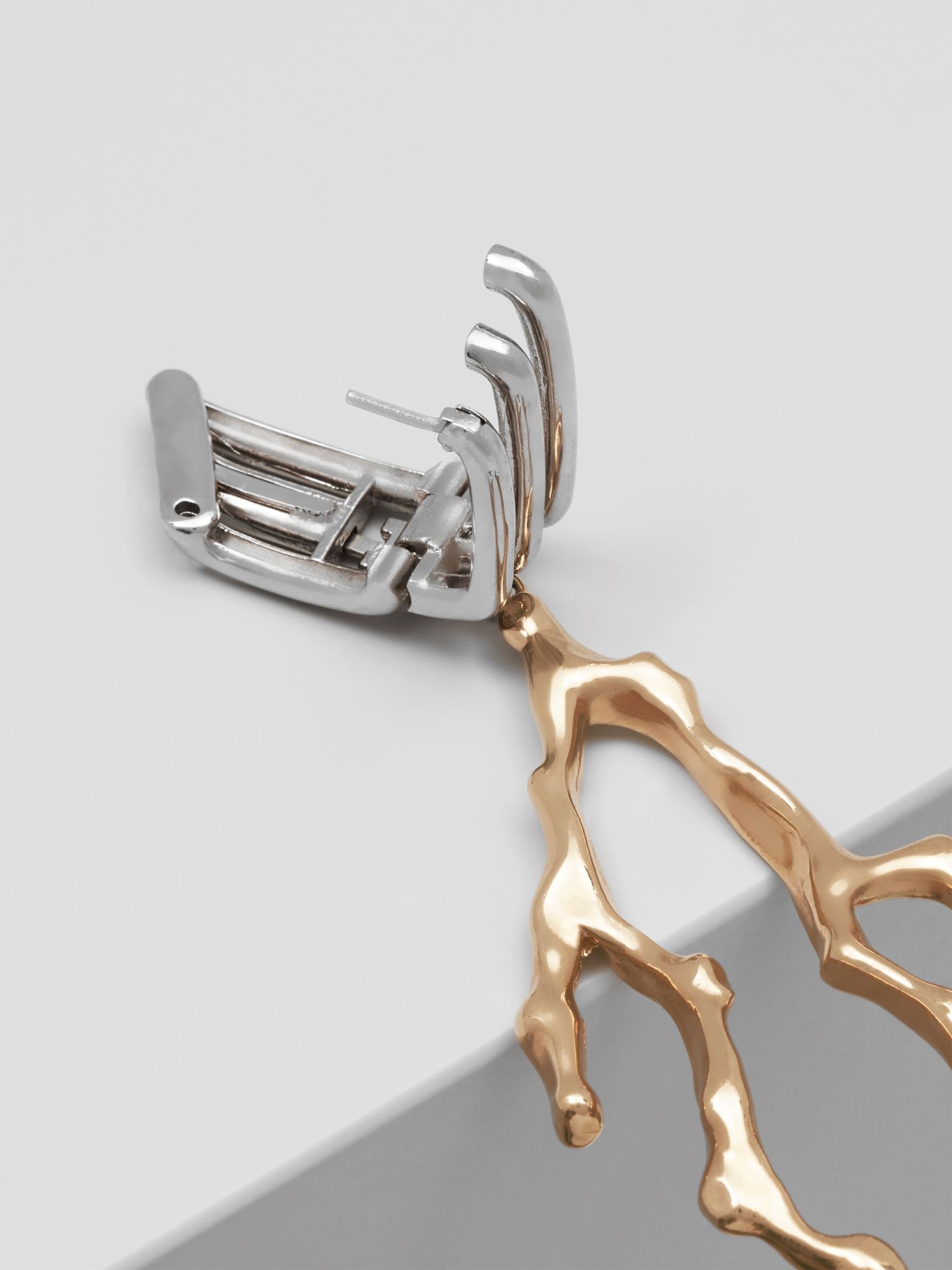 Boucles d'oreilles Bonnie en laiton - Or & Argent