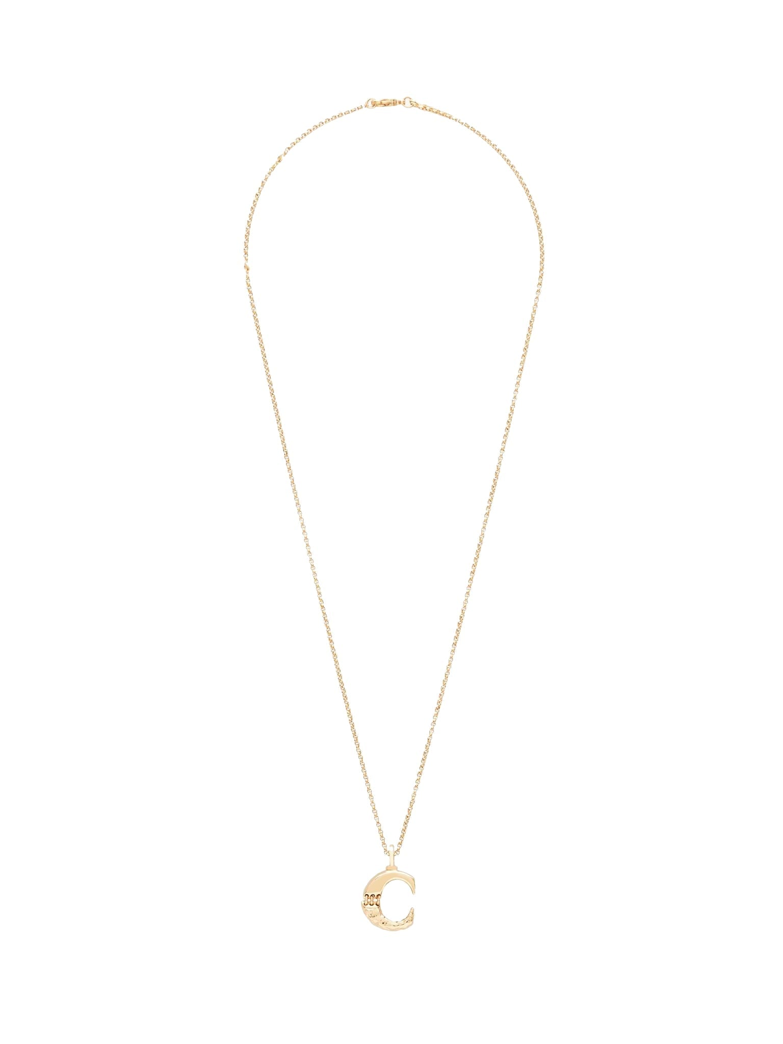 Collier Alphabet en laiton - Gold C