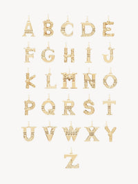 Collier Alphabet en laiton - Gold C