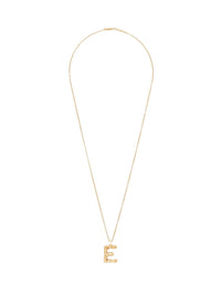 Collier Alphabet en laiton - Gold E