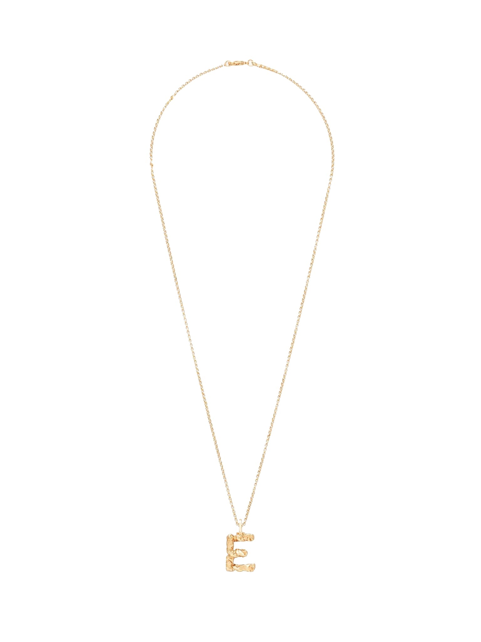 Collier Alphabet en laiton - Gold E
