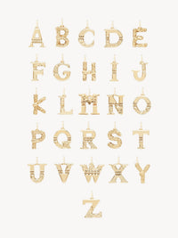 Collier Alphabet en laiton - Gold E