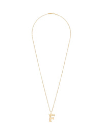 Collier Alphabet en laiton - Gold F