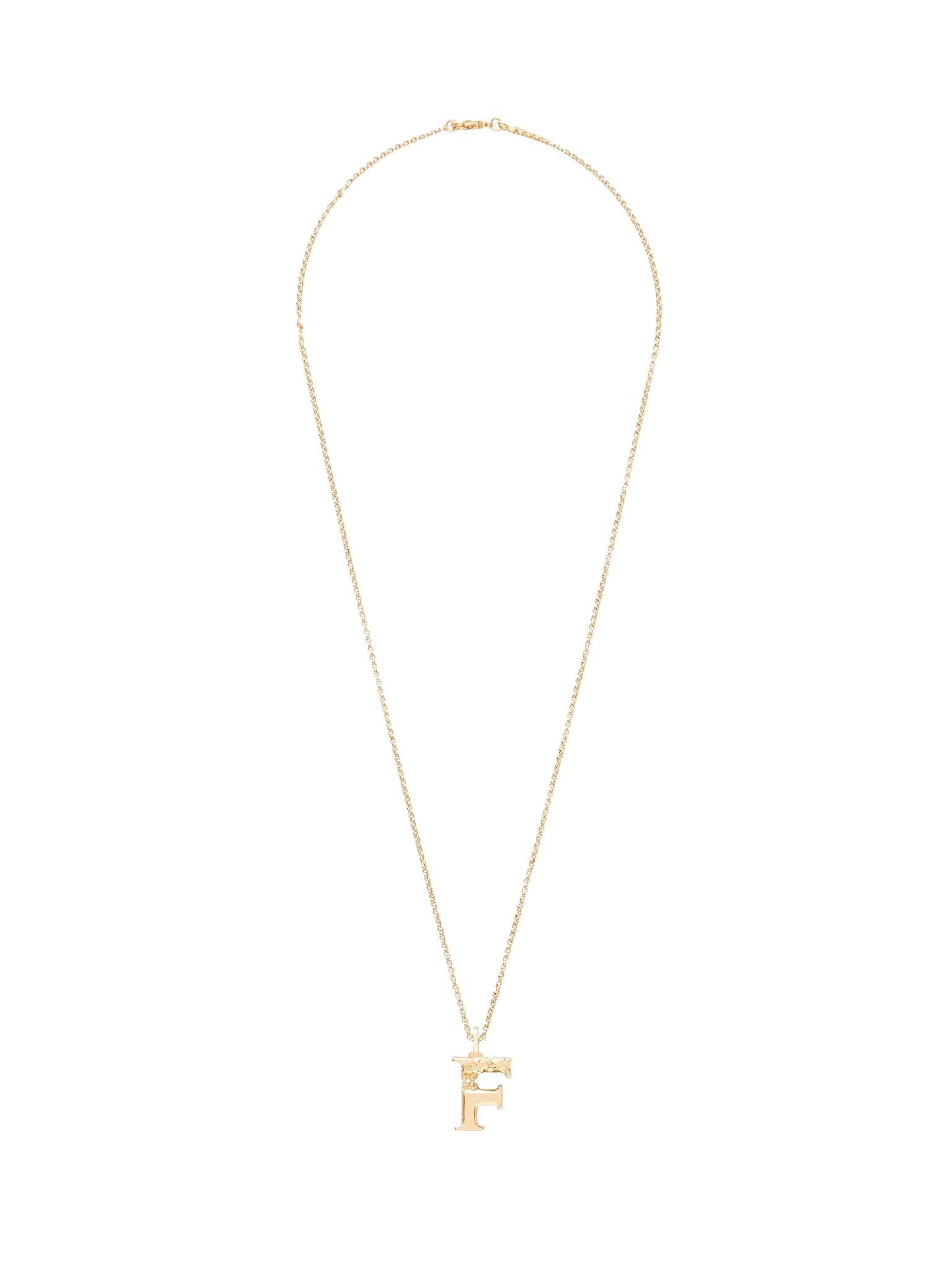 Collier Alphabet en laiton - Gold F