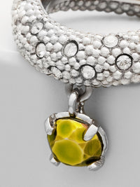 Bague Denise en laiton - Vert Percutant