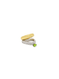 Bague Denise en laiton - Vert Percutant