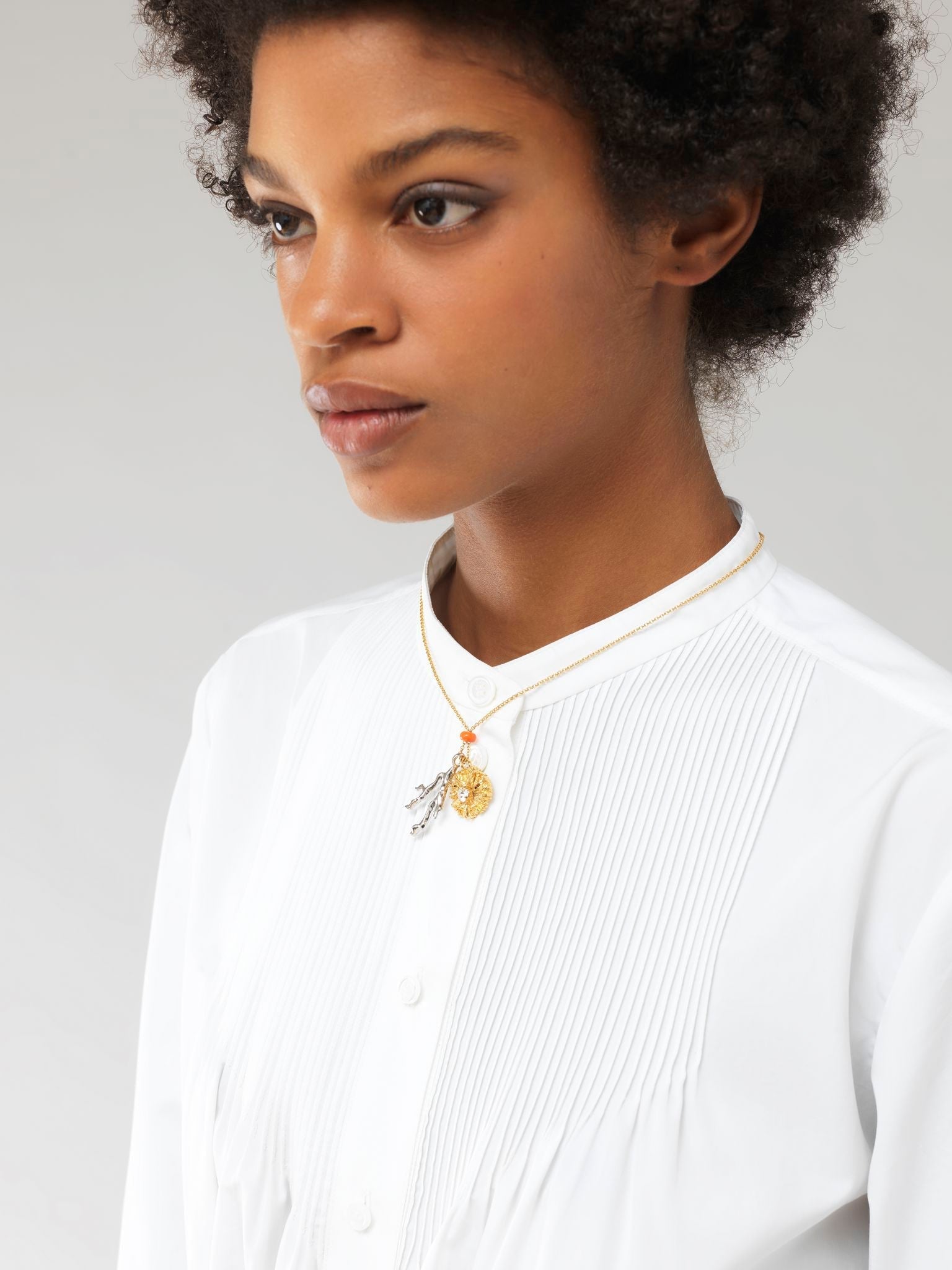 Collier Egée en laiton - Or & Argent