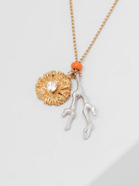 Collier Egée en laiton - Or & Argent
