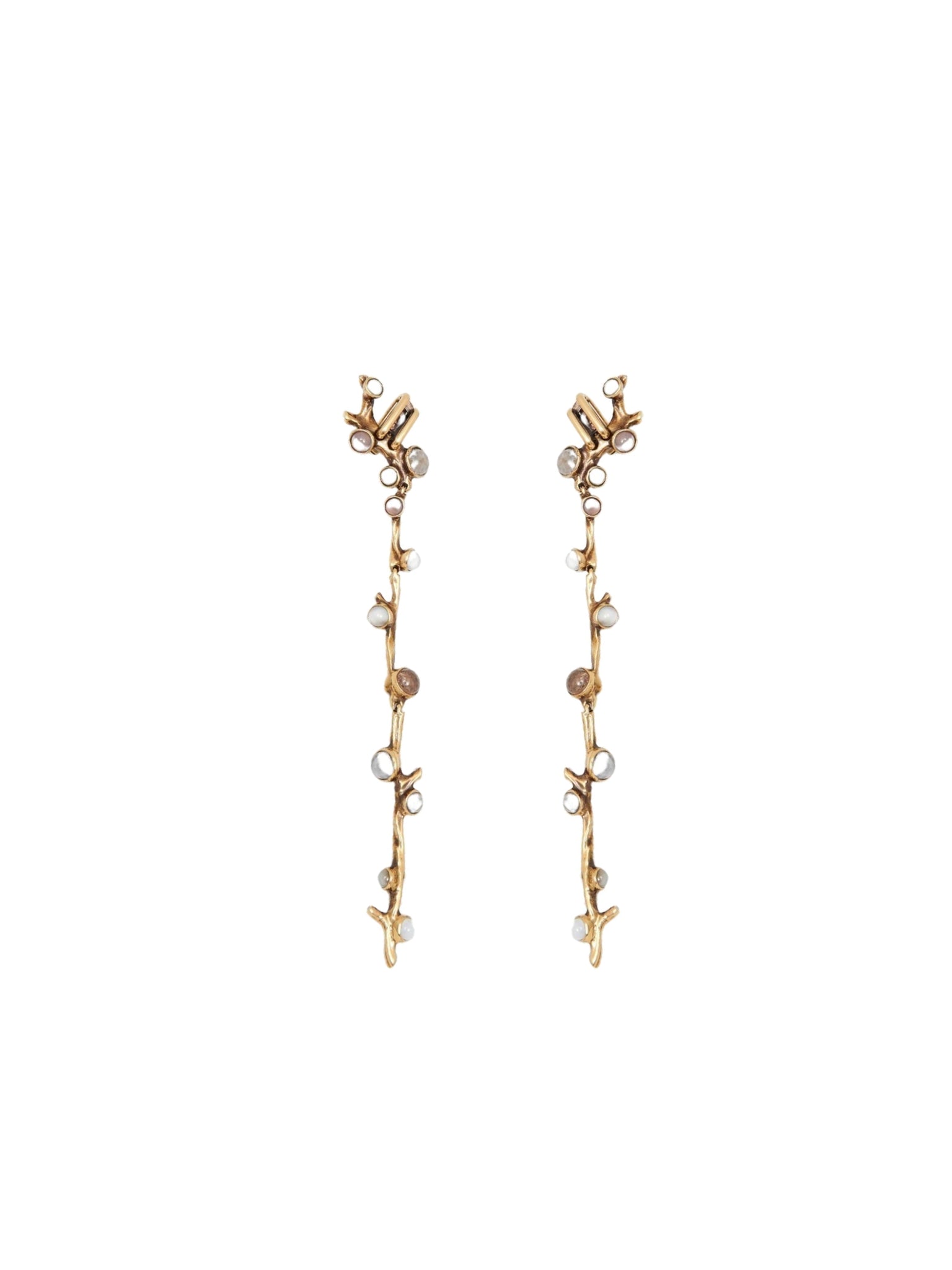 Boucles d'oreilles Fiji en laiton - Vintage Gold