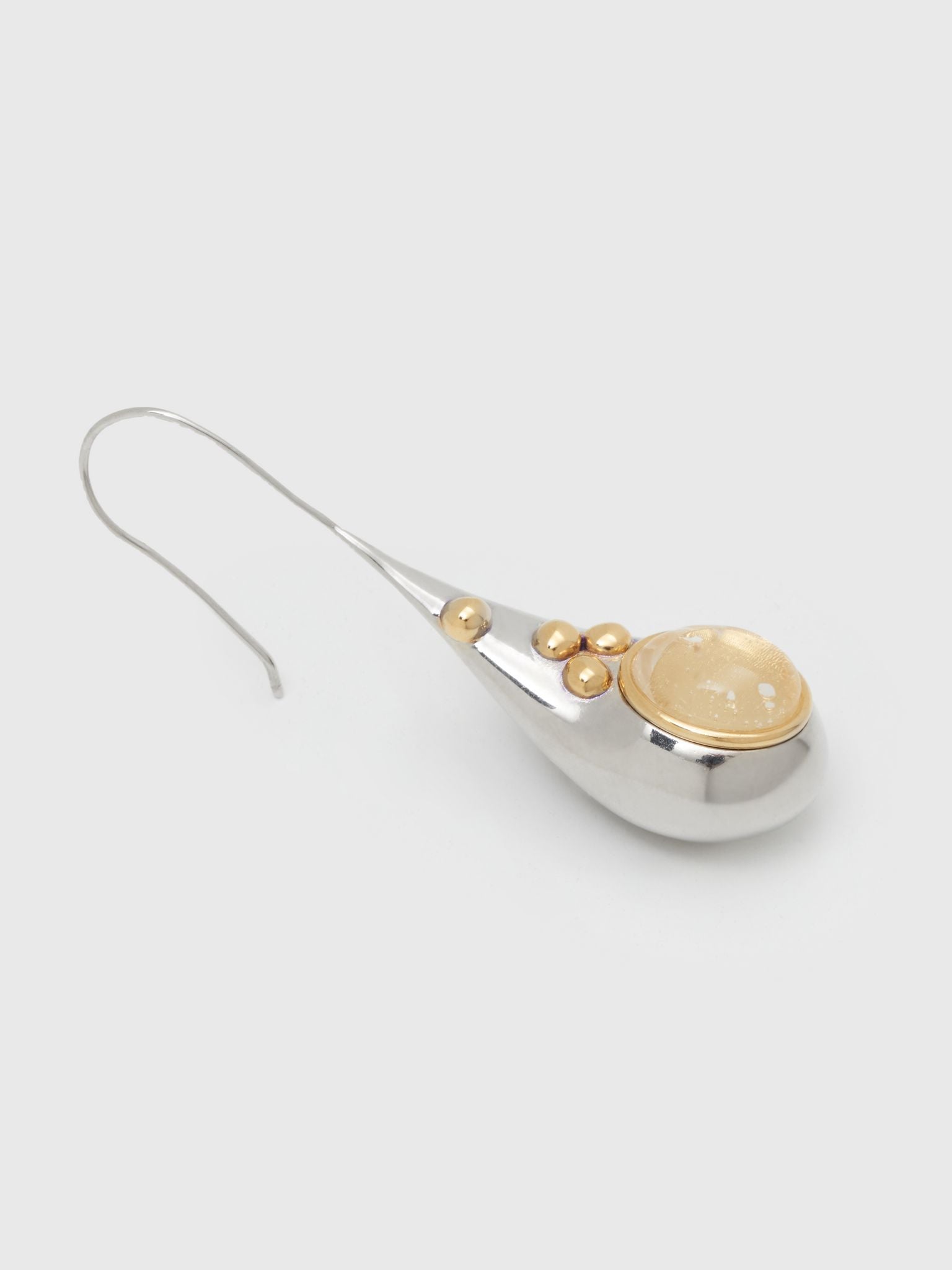 Boucles d'oreilles Trudie en laiton - Palladium