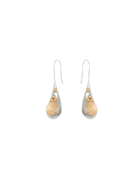 Boucles d'oreilles Trudie en laiton - Palladium