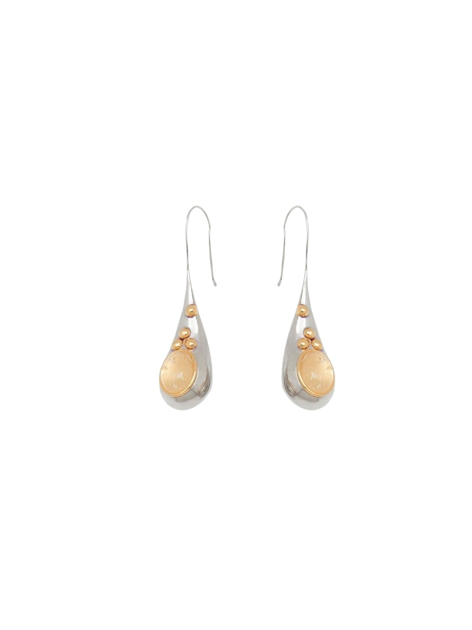 Boucles d'oreilles Trudie en laiton - Palladium