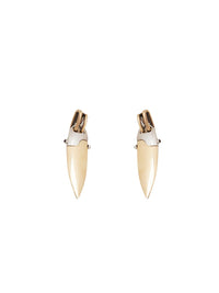 Boucles d'oreilles Flint en laiton - Gold & Silver