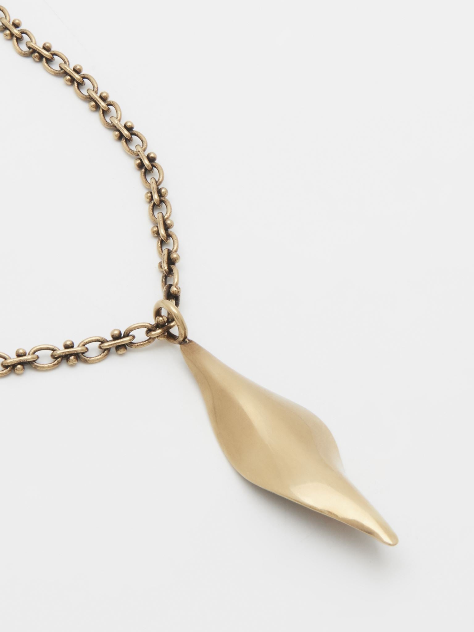 Collier Fiji en laiton - Or Vintage