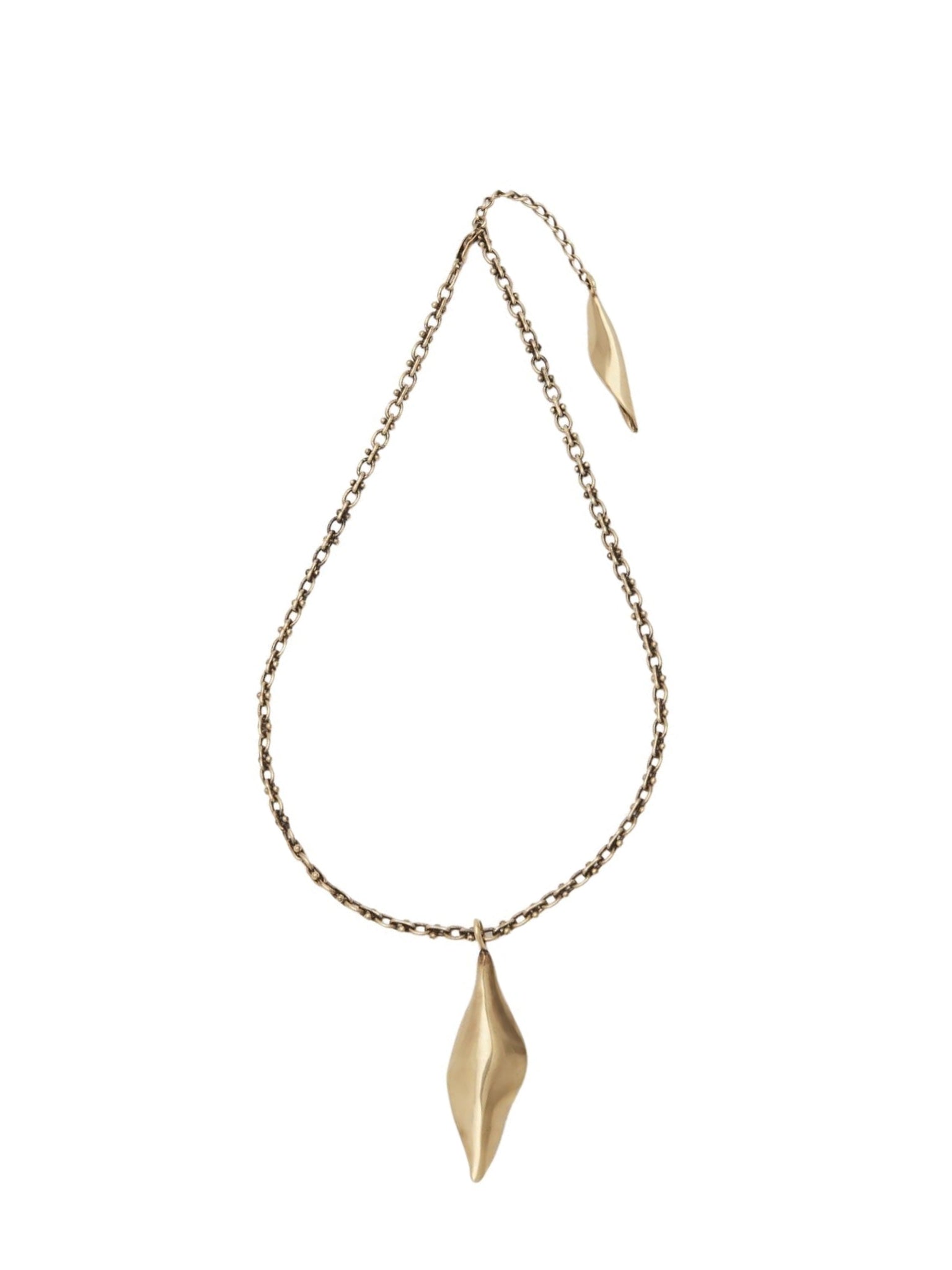 Collier Fiji en laiton - Or Vintage