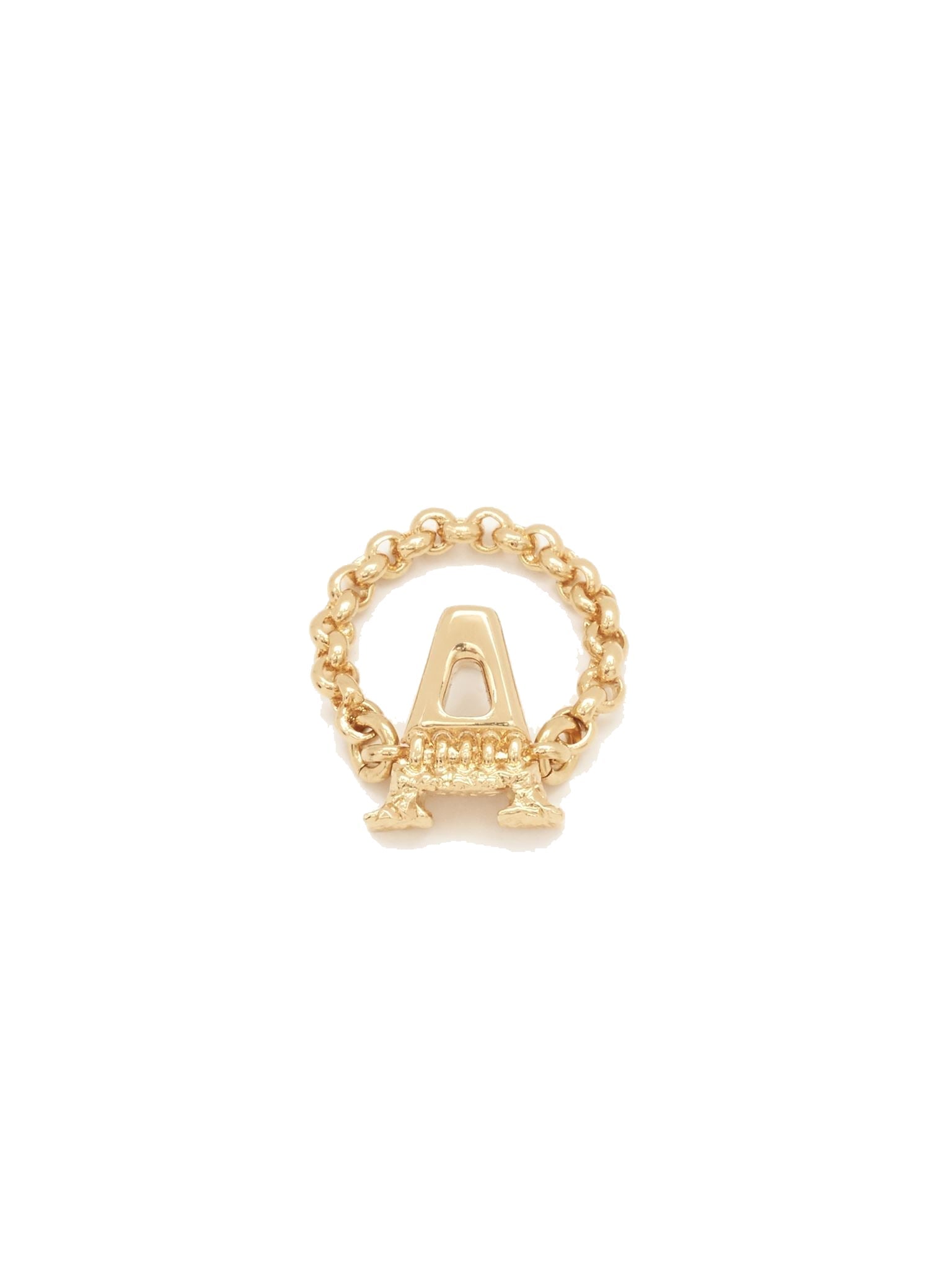 Bague Alphabet en laiton - Gold A