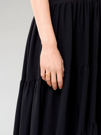 Bague Alphabet en laiton - Gold J