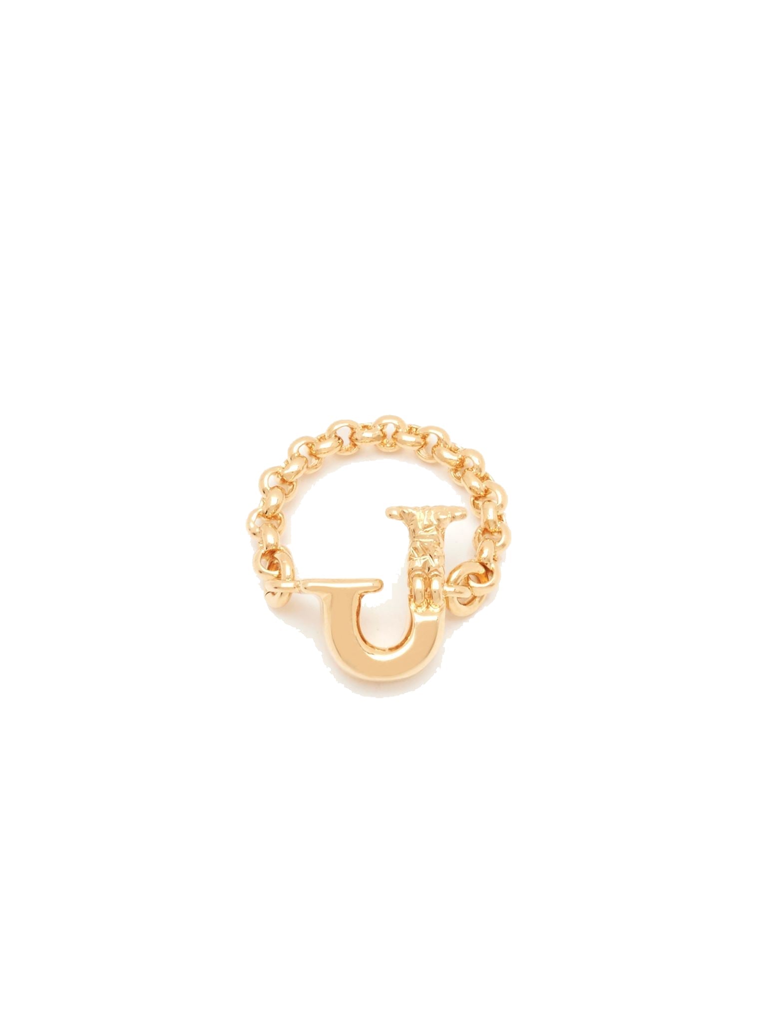 Bague Alphabet en laiton - Gold J