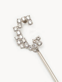 Boucles d’oreilles Darcey en laiton - Palladium