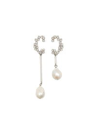 Boucles d’oreilles Darcey en laiton - Palladium