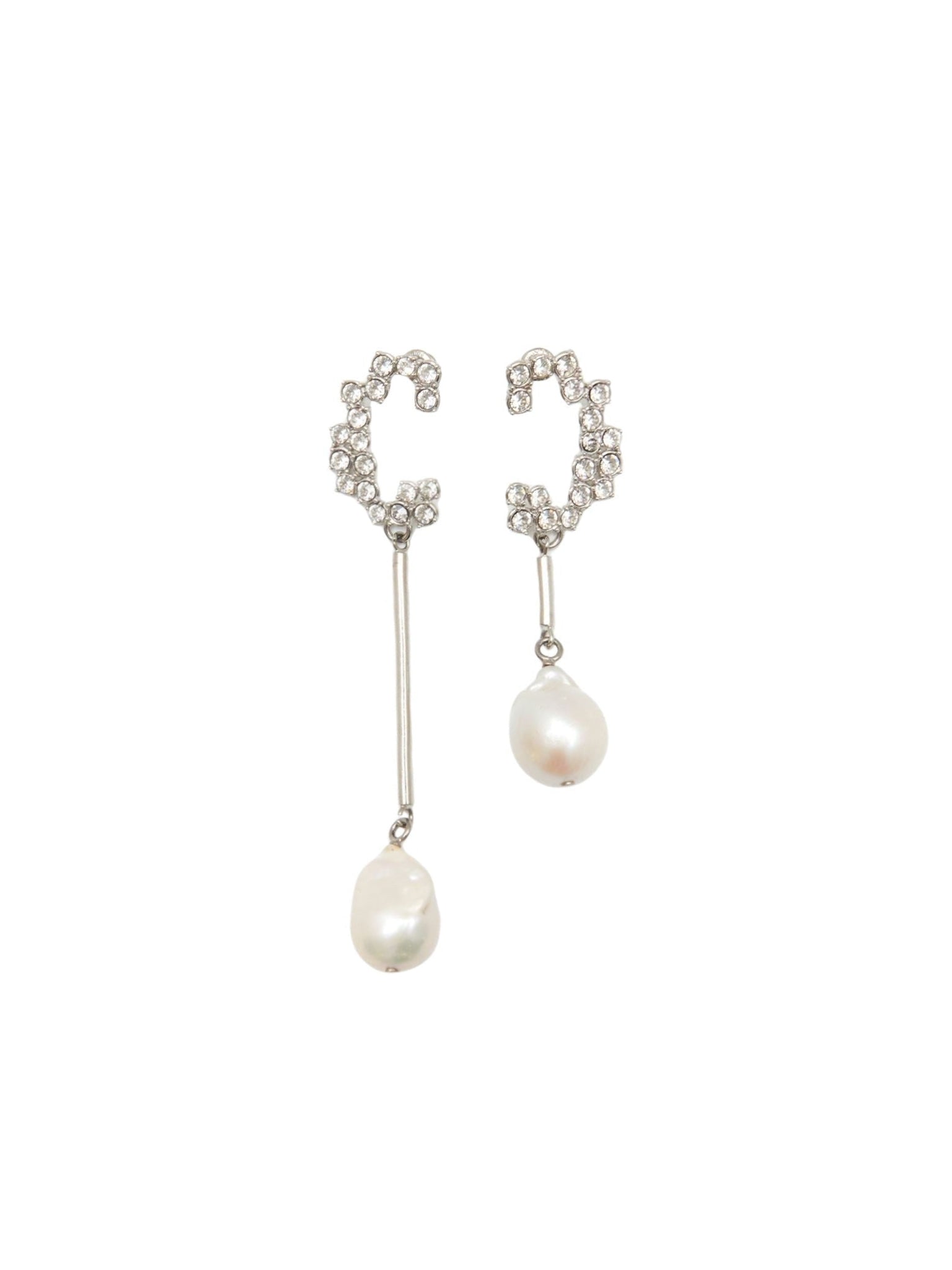 Boucles d’oreilles Darcey en laiton - Palladium