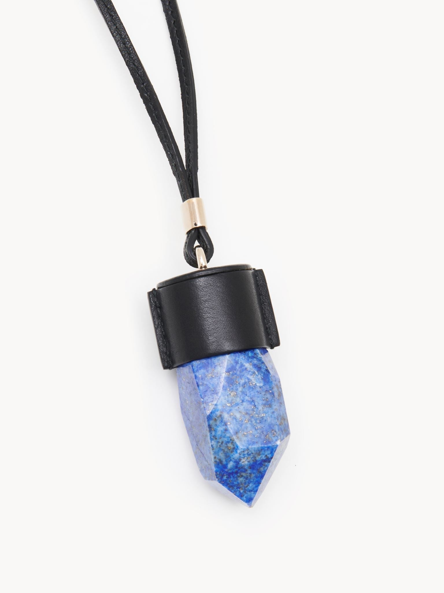 Collier Jemma avec pierre semi-préçieuse - Noir Bleu