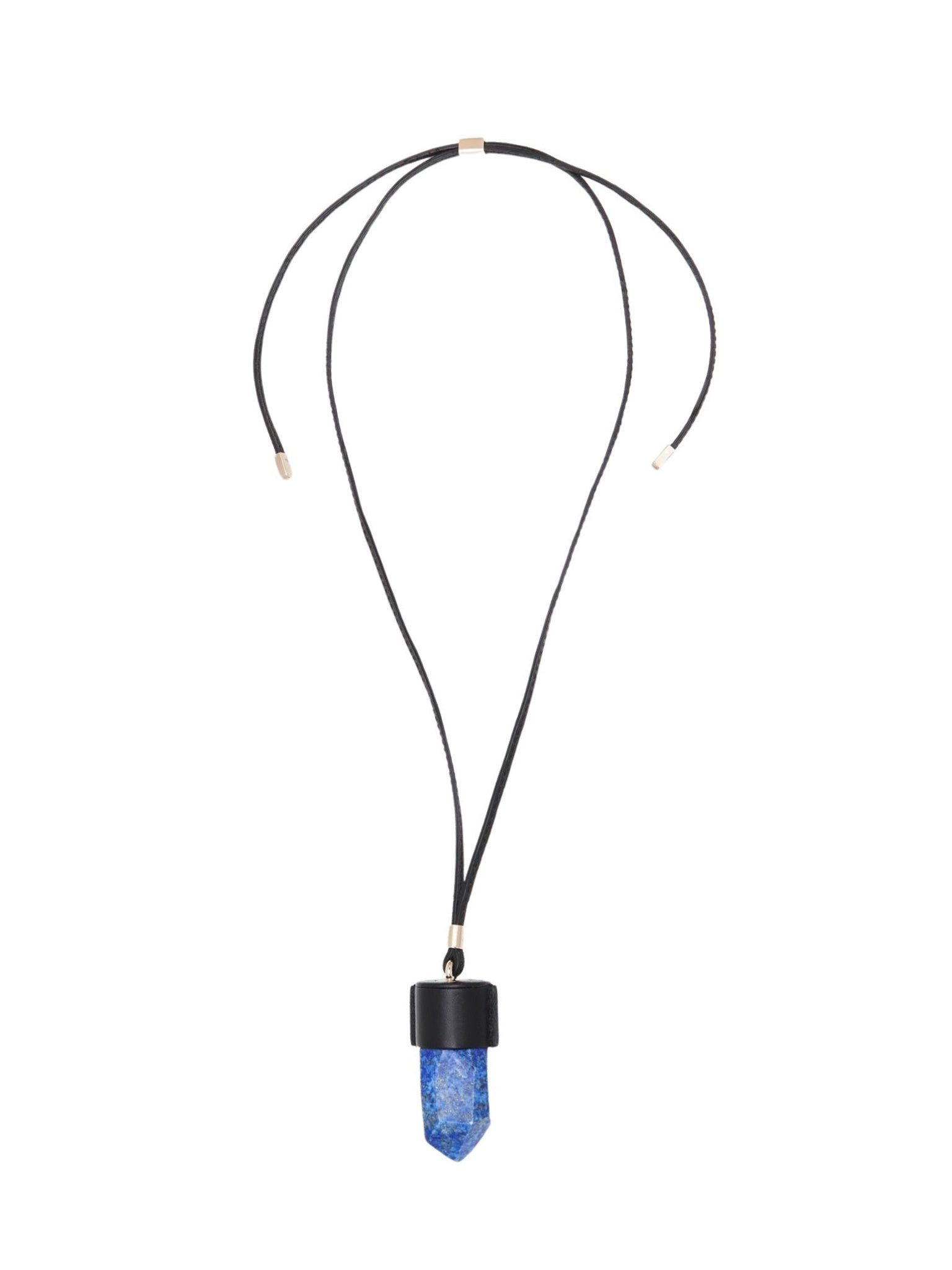 Collier Jemma avec pierre semi-préçieuse - Noir Bleu