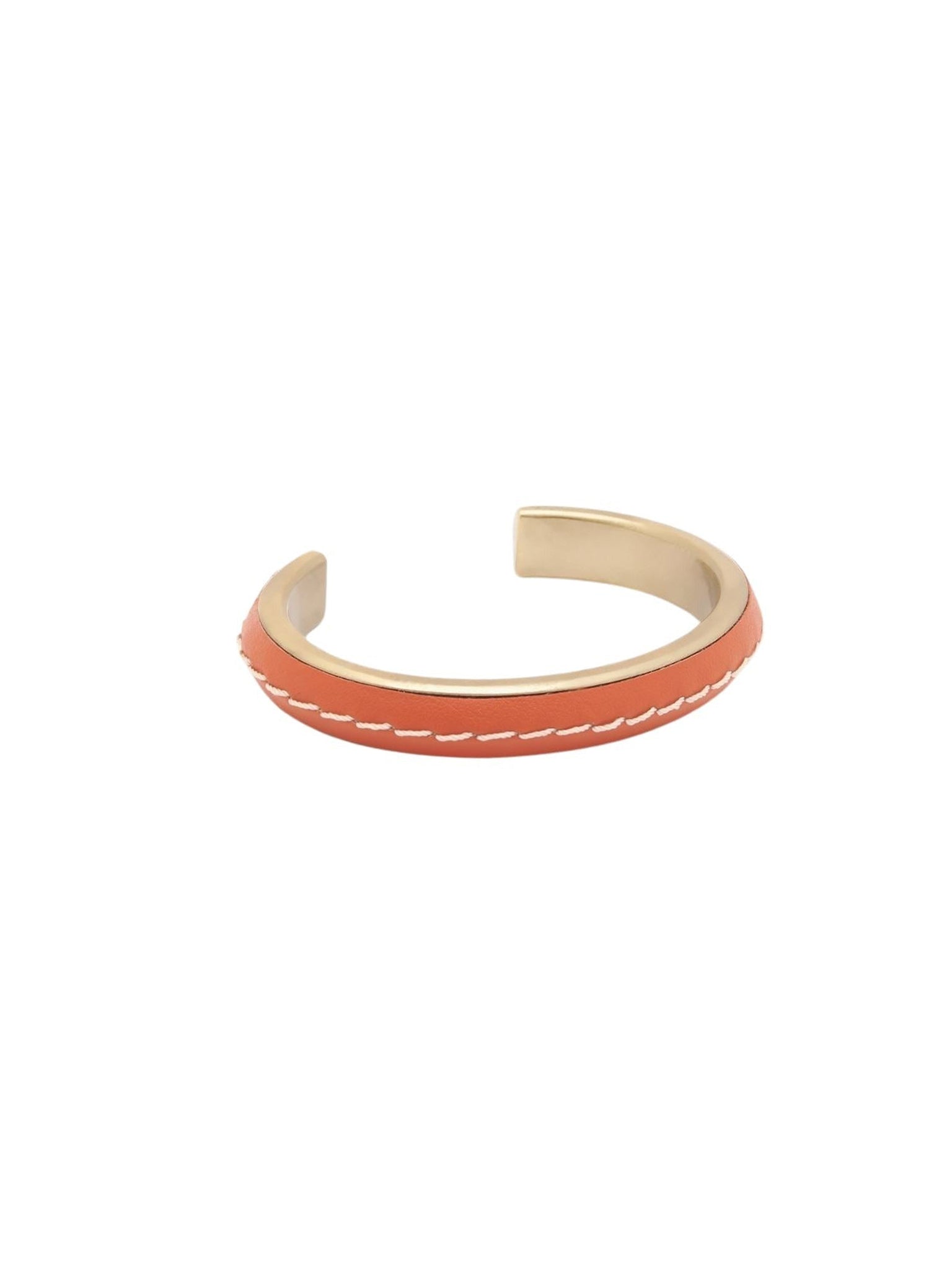 Braçelet Edith en laiton - Orange Écarlate