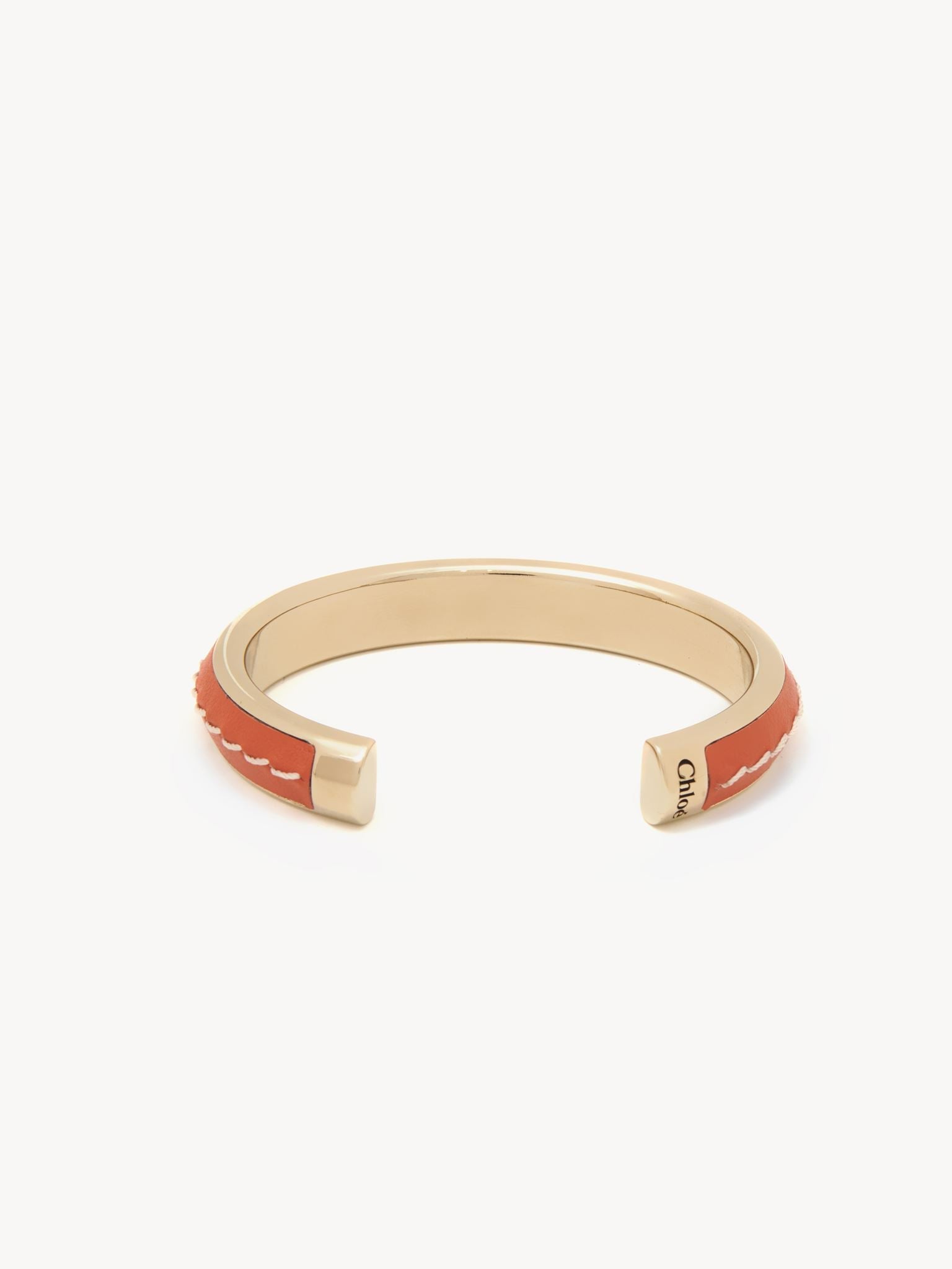 Braçelet Edith en laiton - Orange Écarlate