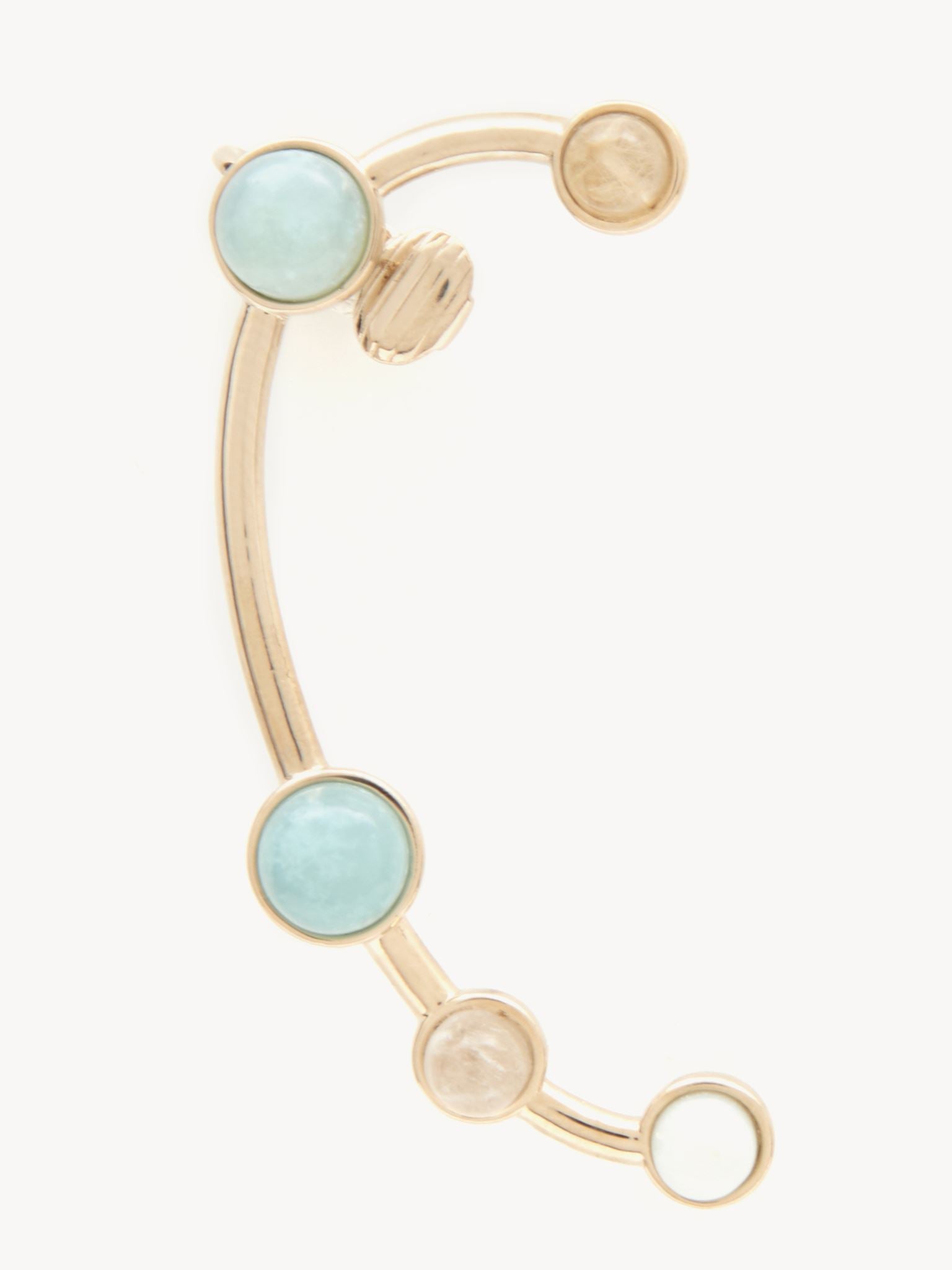 Mono boucle d’oreille zodiac bélier en laiton - Multicolor