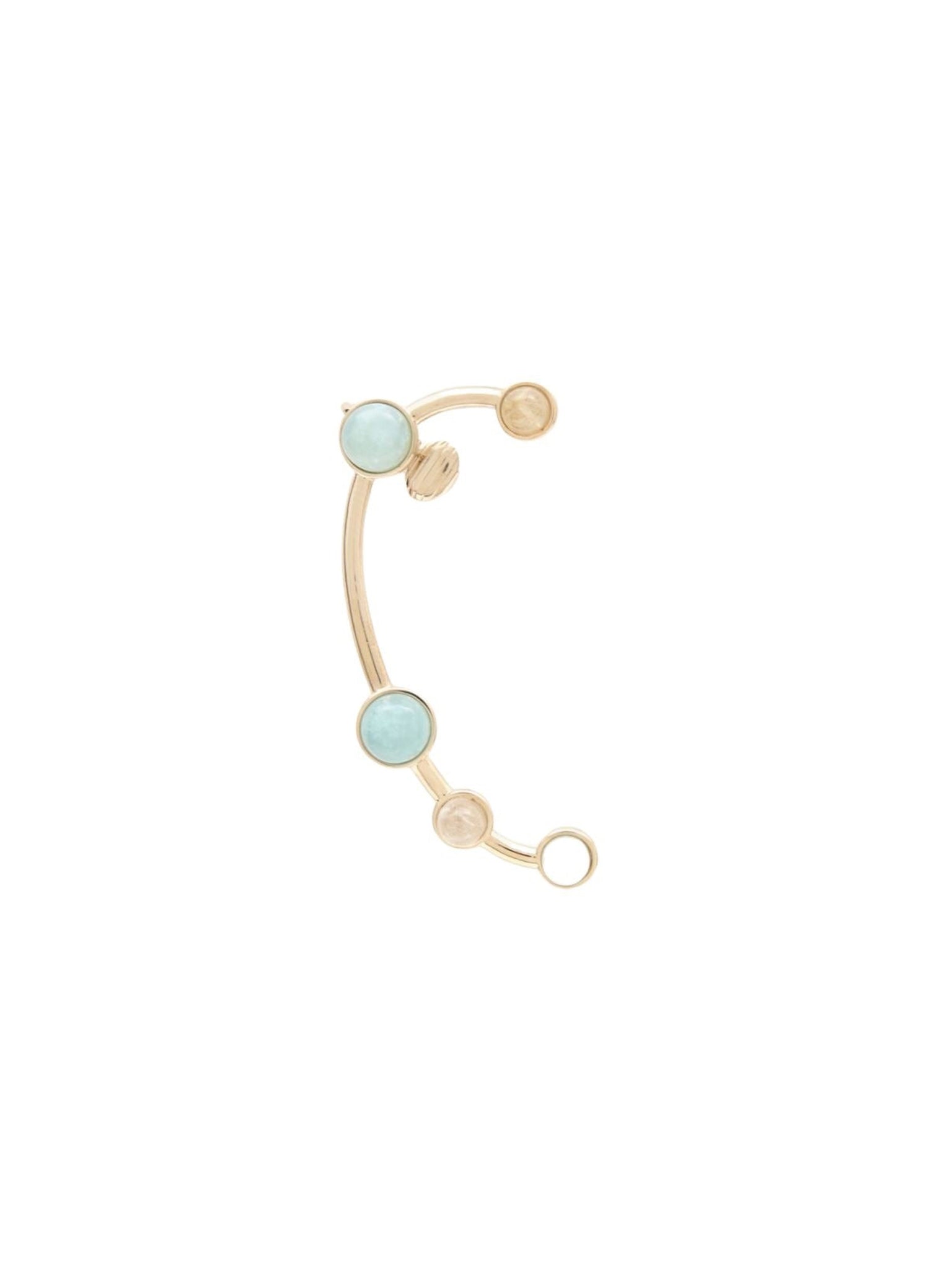 Mono boucle d’oreille zodiac bélier en laiton - Multicolor