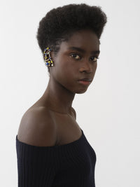 Mono boucle d’oreille zodiac vierge en laiton - Multicolor